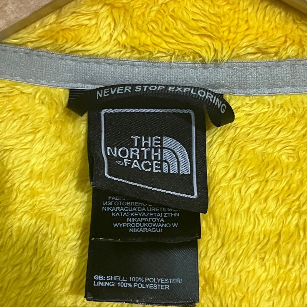 The North Face Osito Fleece Jacket Womens Large Yellow - Picture 4 of 10